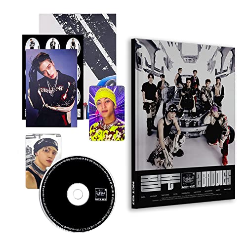 NCT127 - 4th Album [2 BADDIES] (Faster Ver.) Booklet + CD-R + Postcard + Sticker + Folding Poster + Photo Card + Photo Card(KR Ver.) + 2 Pin Button Badges + 4 Extra Photocards von SMent