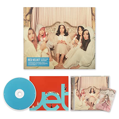 RED VELVET - 2nd Mini Album [The Velvet] Sleeve Box + Jewel Case + CD + Photobook + Random Card + 2 Pin Button Badges + 4 Extra Photocards von SMent