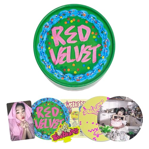 Red Velvet - [The Reve Festival 2022 : BIRTHDAY] (Cake Ver. - Joy Ver.) Package + Circle Photo + CD-R + Photocard + Candle Pick + Lyrics Paper + 2 Pin Badges + 4 Extra Photocards von SMent