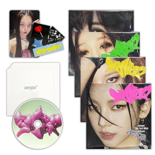 aespa - 3rd Mini Album [MY WORLD] (Poster Ver. - Random Ver.) Poster Cover + Poster + CD-R + Postcard + Sticker + Photocard + 2 Pin Button Badges + 4 Extra Photocards von SMent.