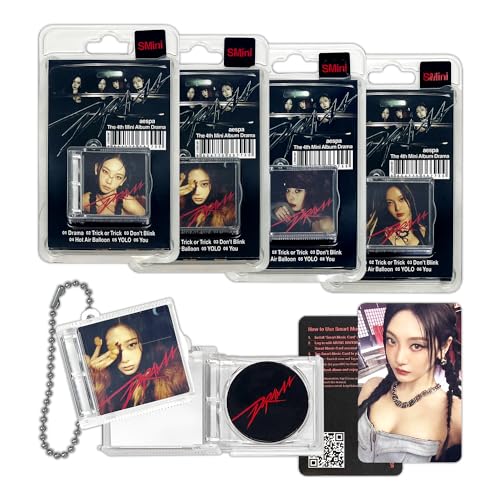 aespa - 4th Mini Album [DRAMA] (SMini Ver. - Random) SMini Case + Music NFC CD + Photocard + 2 Pin Badges + 4 Extra Photocards von SMent