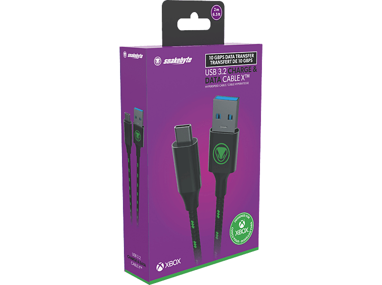 SNAKEBYTE USB 3.2 CHARGE & DATA CABLE X Lade- Datenkabel, Grün/ Schwarz SNAKEBYTE USB 3.2 CHARGE & DATA CABLE X Lade- Datenkabel, Grün/ Schwarz von SNAKEBYTE