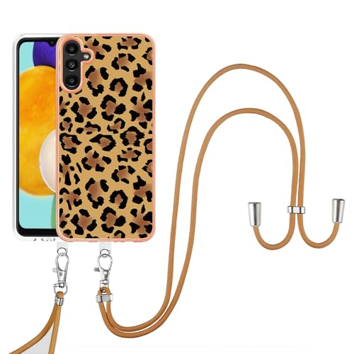 SNCLET Case für Samsung Galaxy A35 5G Lanyard Hülle mit Umhängeband Handykette Case Kratzfeste Schutz Necklace Hülle TPU Edges PC Hülle mit Band Protective Case für Samsung A35 5G,Leopard Muster SNCLET Case für Samsung Galaxy A35 5G Lanyard Hülle mit Umhängeband Handykette Case Kratzfeste Schutz Necklace Hülle TPU Edges PC Hülle mit Band Protective Case für Samsung A35 5G,Leopard Muster von SNCLET