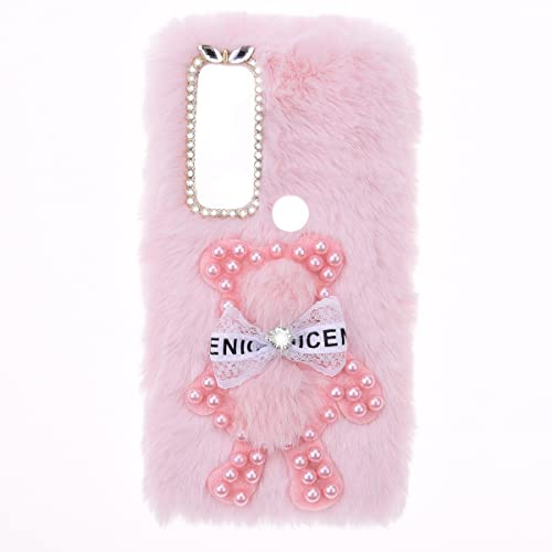 SNCLET Fluffy Plush Case für TCL 20Y Hülle Silikon Flauschige Plüsch Süße Bär Weich TPU Stoßfeste mit Kristalldiamantenin Mädchen Fluffy Plush Schutzhülle für TCL 20Y,Rosa Bär SNCLET Fluffy Plush Case für TCL 20Y Hülle Silikon Flauschige Plüsch Süße Bär Weich TPU Stoßfeste mit Kristalldiamantenin Mädchen Fluffy Plush Schutzhülle für TCL 20Y,Rosa Bär von SNCLET