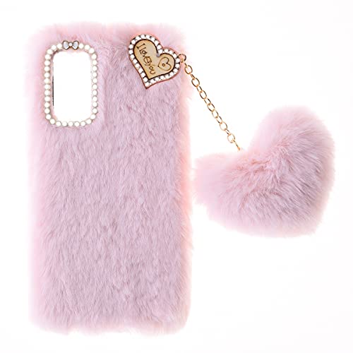 SNCLET Fluffy Plush Case für ZTE Blade A72s Handyhülle Silikon Handyhülle Case Girls Cute Bling Bow Diamond Fluffy Furry Soft Warm Gradient Fur Protective Cover Silikon Hülle für ZTE Blade A72s,Rosa SNCLET Fluffy Plush Case für ZTE Blade A72s Handyhülle Silikon Handyhülle Case Girls Cute Bling Bow Diamond Fluffy Furry Soft Warm Gradient Fur Protective Cover Silikon Hülle für ZTE Blade A72s,Rosa von SNCLET