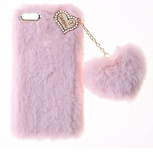 SNCLET Fluffy Plush Case für iPhone 6 Handyhülle Women Girls Case Cute Bling Bow Diamond Fluffy Furry Soft Warm Gradient Fur Protective Cover Silikon Hülle für iPhone 6s,für iPhone 6,Rosa SNCLET Fluffy Plush Case für iPhone 6 Handyhülle Women Girls Case Cute Bling Bow Diamond Fluffy Furry Soft Warm Gradient Fur Protective Cover Silikon Hülle für iPhone 6s,für iPhone 6,Rosa von SNCLET