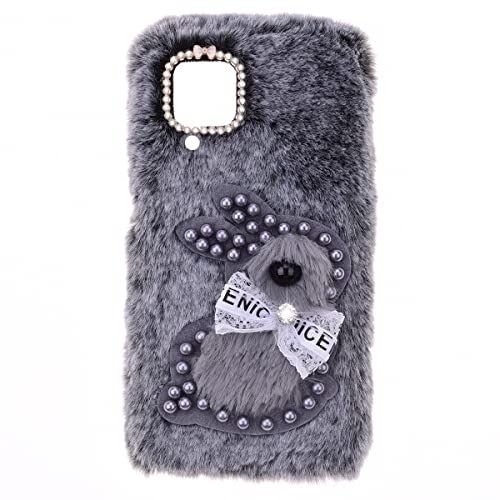 SNCLET Handyhülle für Samsung Galaxy A12 Plüsch Hülle Kunstpelz Flauschig Flaumig Kaninchen mit Diamant Warm Hüllen Silikon TPU Rückseite Case Cover für Samsung Galaxy A12,Graues Kaninchen SNCLET Handyhülle für Samsung Galaxy A12 Plüsch Hülle Kunstpelz Flauschig Flaumig Kaninchen mit Diamant Warm Hüllen Silikon TPU Rückseite Case Cover für Samsung Galaxy A12,Graues Kaninchen von SNCLET