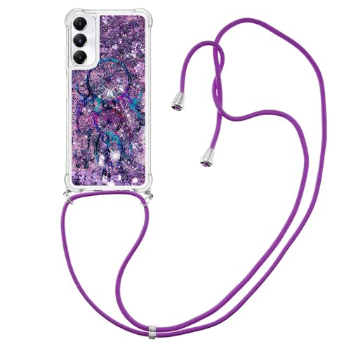 SNCLET Handykette für Samsung Galaxy A05s Glitzer Treibsand Necklace Silikon Stoßfest Handyhülle mit Band Bling Moving Quicksand Handyhülle Lanyard Case für Samsung Galaxy A05s,Lila Windspiele SNCLET Handykette für Samsung Galaxy A05s Glitzer Treibsand Necklace Silikon Stoßfest Handyhülle mit Band Bling Moving Quicksand Handyhülle Lanyard Case für Samsung Galaxy A05s,Lila Windspiele von SNCLET