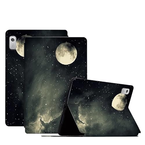SNCLET Hülle für Lenovo Tab M9 Hülle Leder PU Kunstleder Cover Tablet Case mit Auto Schlaf-/Weckfunktion Standfunktion Stoßfeste Schutzhülle für Lenovo Tab M9 9.0" Released 2023,Mondnacht von SNCLET