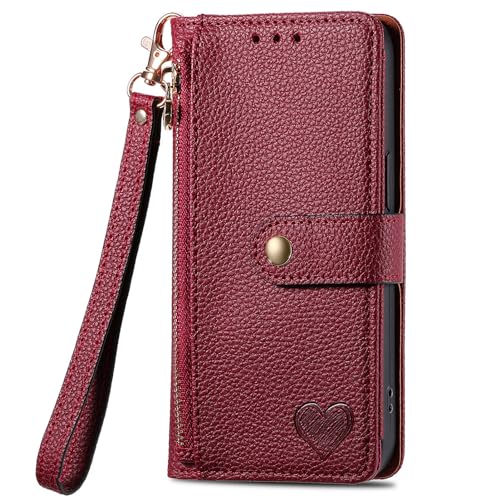 SNCLET Hülle für TCL 40R Phone Case Liebe Muster PU Leder Brieftasche Hülle Stoßfest RFID Blocker Schutz Magnet Kartenfach Standfunktion Klapphülle für TCL 40R,Rot SNCLET Hülle für TCL 40R Phone Case Liebe Muster PU Leder Brieftasche Hülle Stoßfest RFID Blocker Schutz Magnet Kartenfach Standfunktion Klapphülle für TCL 40R,Rot von SNCLET