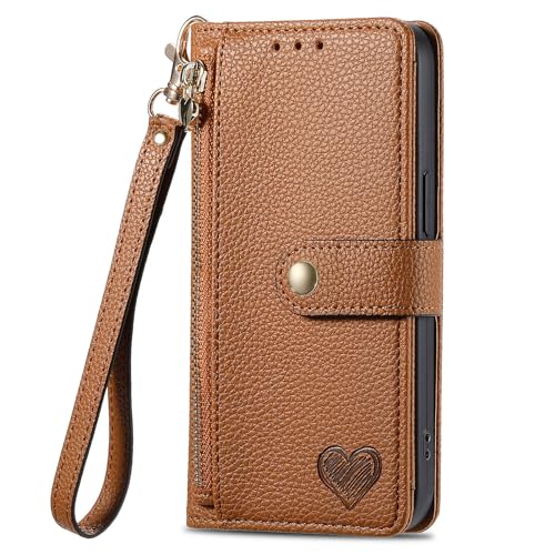 SNCLET Hülle für Ulefone Note 17 Pro Hülle mit Kartenfach Liebe Muster PU Leder Brieftasche Hülle Stoßfest RFID Blocker Schutz Magnet Standfunktion Klapphülle für Ulefone Note 17 Pro,Braun SNCLET Hülle für Ulefone Note 17 Pro Hülle mit Kartenfach Liebe Muster PU Leder Brieftasche Hülle Stoßfest RFID Blocker Schutz Magnet Standfunktion Klapphülle für Ulefone Note 17 Pro,Braun von SNCLET