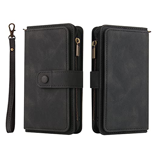 SNCLET Premium Wallet Case für Oppo A74 4G Wallet Hülle PU Leder Flip Case Geldbörsen-Etui Schutzhülle Multifunktion mit 15 Fächern Karten für Oppo A74 4G,Oppo F19 Handyhülle,Schwarz SNCLET Premium Wallet Case für Oppo A74 4G Wallet Hülle PU Leder Flip Case Geldbörsen-Etui Schutzhülle Multifunktion mit 15 Fächern Karten für Oppo A74 4G,Oppo F19 Handyhülle,Schwarz von SNCLET