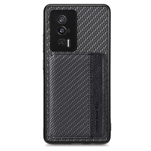 SNCLET für Xiaomi Poco F5 Pro Case Fabric Cell Phone Case mit Wallet Credit Card Holder,Covered Pocket,Kickstand Wallet Handyhülle Bumper Handyhülle für Xiaomi Poco F5 Pro,Schwarz SNCLET für Xiaomi Poco F5 Pro Case Fabric Cell Phone Case mit Wallet Credit Card Holder,Covered Pocket,Kickstand Wallet Handyhülle Bumper Handyhülle für Xiaomi Poco F5 Pro,Schwarz von SNCLET