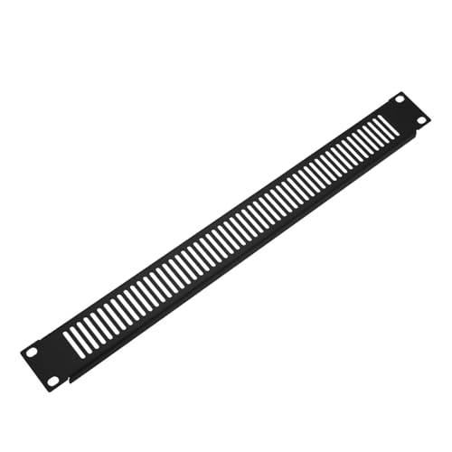 SNDLINK 1U 4er-Pack vertikal belüftete Blindblende für 48,3 cm Server-Rack-Schrank oder Gehäuse, Metall-Rack-Montage-Füllplatte (1U, 1 Stück, vertikal belüftet) von SNDLINK