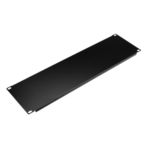 SNDLINK 4 Stück 1U Blindplatte – Metall-Rack-Füllblende für 48,3 cm Server-Rack-Schrank oder Gehäuse, (3U 1 Packung Blind-Panel) von SNDLINK