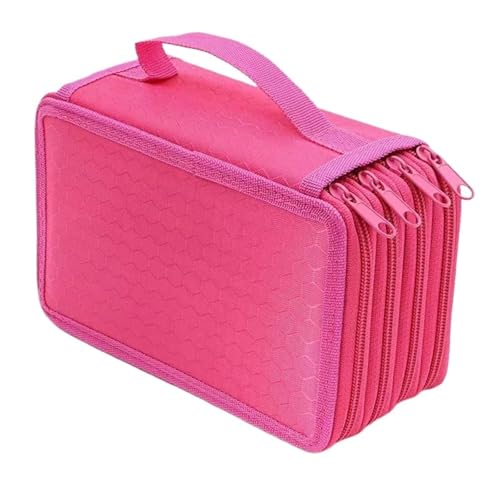 Etui FüR Buntstifte Federmäppchen mit 72 Löchern, 4 Schichten, Federmäppchen for Mädchen, Organizer, Stiftetui, Kunst, Schulbedarf, niedliches Briefpapier FüR Die Aufbewahrung Von Buntstiften(Rose red Etui FüR Buntstifte Federmäppchen mit 72 Löchern, 4 Schichten, Federmäppchen for Mädchen, Organizer, Stiftetui, Kunst, Schulbedarf, niedliches Briefpapier FüR Die Aufbewahrung Von Buntstiften(Rose red von SNGUOQ