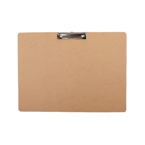 Klemmbretter 2 Stück Zwischenablage Low Profile Clip Binder Clips Horizontale Zwischenablage Holz Büro Schreiben von SNGUOQ