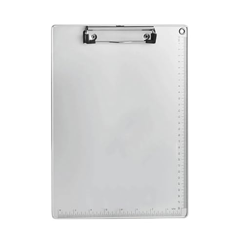 Klemmbretter 3 stücke Aluminium Legierung Schreiben Clip Bord Tragbare Papier Halten Zwischenablage Mit Zentimeter Waagen Einfache Kreative for Büro Schule(A5) von SNGUOQ