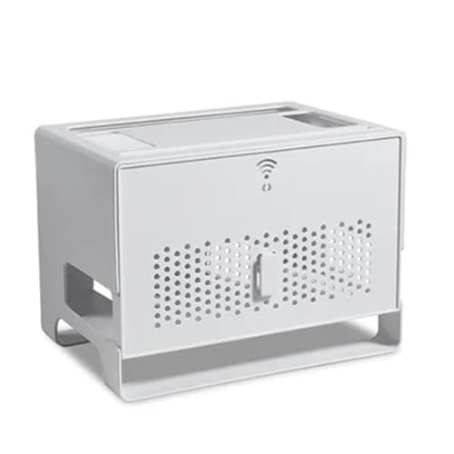 Router-Organisator Router Hohl Wärme Raum Box Lagerung Router Dissipation Box Lagerung Management Kabel Doppel-schicht Abnehmbare Für die Wanddekoration(Gray A) von SNGUOQ