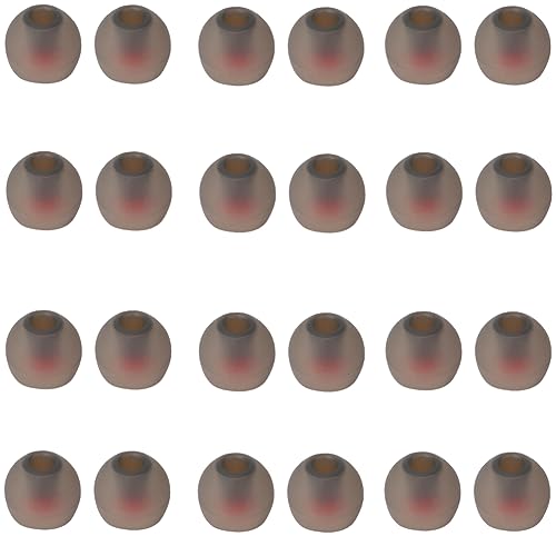 SNHTLS Ersatz-Ohrstöpsel für Ohrstöpsel, passen in Innenloch 4,5 mm In-Ear-Kopfhörer, 12 Paar Größe L, Silikon, Schwarz von SNHTLS
