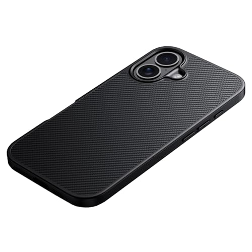 SNHVXLFW-Hülle für iPhone 16 Pro Max/16 Pro/16 Plus/16, Echtes Kohlefaser Handytasche Stoßfeste Ultradünne Magnetische Schutzhülle,Schwarz,16 ProMax SNHVXLFW-Hülle für iPhone 16 Pro Max/16 Pro/16 Plus/16, Echtes Kohlefaser Handytasche Stoßfeste Ultradünne Magnetische Schutzhülle,Schwarz,16 ProMax von SNHVXLFW