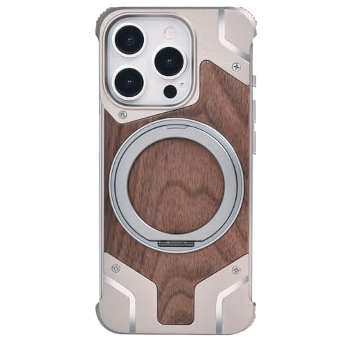 SNHVXLFW-Hülle für iPhone 16 Pro Max/16 Pro/16 Plus/16, Magnetische Ständer Handyhülle Rahmenlos Stoßfeste Schutz Aluminiumlegierung Metall Handytasche,Silber,16 ProMax SNHVXLFW-Hülle für iPhone 16 Pro Max/16 Pro/16 Plus/16, Magnetische Ständer Handyhülle Rahmenlos Stoßfeste Schutz Aluminiumlegierung Metall Handytasche,Silber,16 ProMax von SNHVXLFW