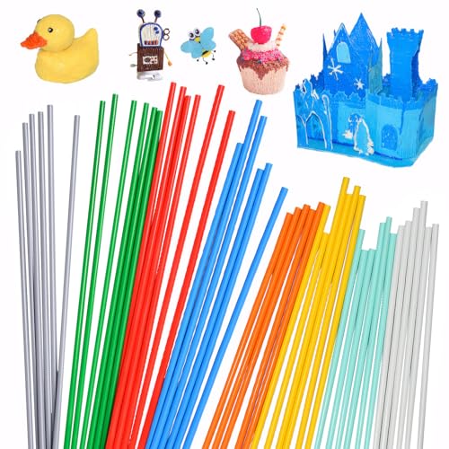 200 Stück 3D Stift Flament 3D Doodler Stift Nachfüllpacks Filament 3D Stift Druckstift Filament-Nachfüllungen für 3D-Stifte Geeignet für 3D-Stift 3D-Druckerfilament 3D-Graffiti-Stift 3D-Malerei von SNONESIY
