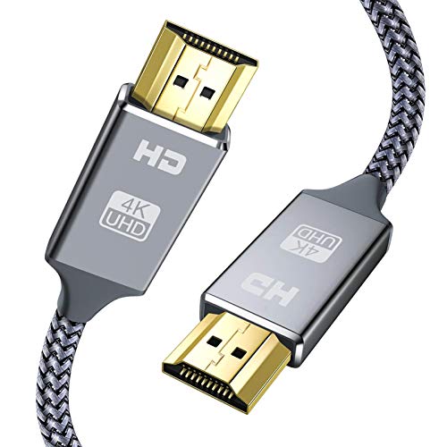 SNOWKIDS HDMI Kabel 10Meter, HDMI 2.0 Highspeed 18Gbps Vergoldete Anschlüsse Nylon Geflochtenes Kabel mit Ethernet/Audio Rückkanal, Kompatibles 4K UHD 2160p, HD 1080p, 3D PS3/4 PC von SNOWKIDS