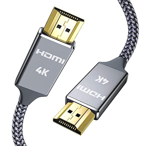 SNOWKIDS HDMI Kabel 1Meter, 4K60Hz HDMI Vergoldete Anschlüsse Nylon Geflochtenes Kabel mit Ethernet/Audio Rückkanal, Kompatibles 4K 2160p, HD 1080p, 3D,PS5/4 PC von SNOWKIDS