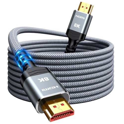 SNOWKIDS HDMI Kabel 8K@60HZ 10M, Hochgeschwindigkeits HDMI 2.1 Kabel 48Gbit/s 4K@120HZ 7680P Dolby Vision, DTS: X, HDCP 2.2 und 2.3, HDR10, eARC, HDR, kompatibler PS5 HDTV Projektor PC Monitor PS4 SNOWKIDS HDMI Kabel 8K@60HZ 10M, Hochgeschwindigkeits HDMI 2.1 Kabel 48Gbit/s 4K@120HZ 7680P Dolby Vision, DTS: X, HDCP 2.2 und 2.3, HDR10, eARC, HDR, kompatibler PS5 HDTV Projektor PC Monitor PS4 von SNOWKIDS