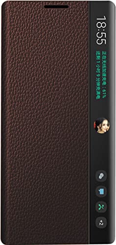 Hochwertige Ledertasche für Samsung Galaxy Note 20 Ultra 5G[SM-N986B]. Flip Fall/Standby/Wake up/Abdeckung/Samsung Note 20 Ultra Intelligent Handy-hülle -Braun von SNOWtreeAA