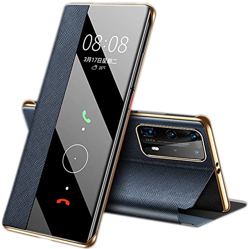 Ledertasche für Huawei P40 Pro Standfunktion, doppelseitiger Magnetsauger, Smart Leather Case für Huawei P 40 Pro, Handy-hülle -Blau Ledertasche für Huawei P40 Pro Standfunktion, doppelseitiger Magnetsauger, Smart Leather Case für Huawei P 40 Pro, Handy-hülle -Blau von SNOWtreeAA