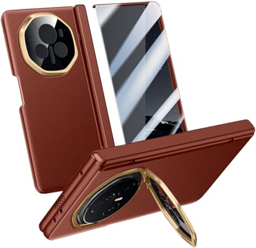 SNOWtreeAA Hülle Kompatibel mit Honor Magic V3 5G.Geeignet für Honor Magic V 3 Faltdisplay Handyhülle. Handy Case mit Ständer und Scharnier -Rot von SNOWtreeAA