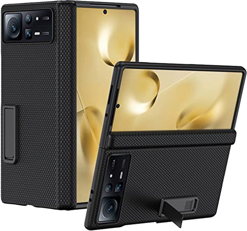 SNOWtreeAA Hülle Kompatibel mit Xiaomi Mix Fold 2 5G.Geeignet für Xiaomi Mix Fold2 Faltdisplay Handyhülle. Handyhülle mit Ständer und Scharnier -Schwarz von SNOWtreeAA