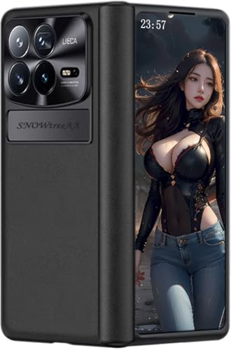 SNOWtreeAA Rindsleder Scharnier Hüllen für Xiaomi Mix Fold 4 Geeignet für Xiaomi Mix Fold4 Faltdisplay Handyhülle. Einteilige Handy-Tasche/Case -Schwarz SNOWtreeAA Rindsleder Scharnier Hüllen für Xiaomi Mix Fold 4 Geeignet für Xiaomi Mix Fold4 Faltdisplay Handyhülle. Einteilige Handy-Tasche/Case -Schwarz von SNOWtreeAA