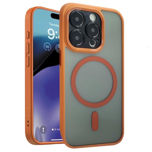 SNZ Magnetisch Hülle für iPhone 15 Pro Max Handyhülle Kompatibel mit MagSafe, iPhone 15 Pro Max Case Stoßfest Kratzfest Schutzhülle Cover Vergilbungsbeständig Standard Handyhüllen Korallenorange SNZ Magnetisch Hülle für iPhone 15 Pro Max Handyhülle Kompatibel mit MagSafe, iPhone 15 Pro Max Case Stoßfest Kratzfest Schutzhülle Cover Vergilbungsbeständig Standard Handyhüllen Korallenorange von SNZ
