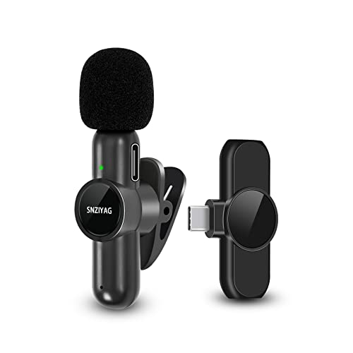 SNZIYAG Kabelloses Lavalier Mikrofon für USB C/Android Telefon,kabelloses Mic für Videoaufnahmen,Plug-Play Lav-Mikrofon für YouTube,TikTok,Ansteckmikrofon kabellos für Live Streaming,keine APP(Type-C) SNZIYAG Kabelloses Lavalier Mikrofon für USB C/Android Telefon,kabelloses Mic für Videoaufnahmen,Plug-Play Lav-Mikrofon für YouTube,TikTok,Ansteckmikrofon kabellos für Live Streaming,keine APP(Type-C) von SNZIYAG
