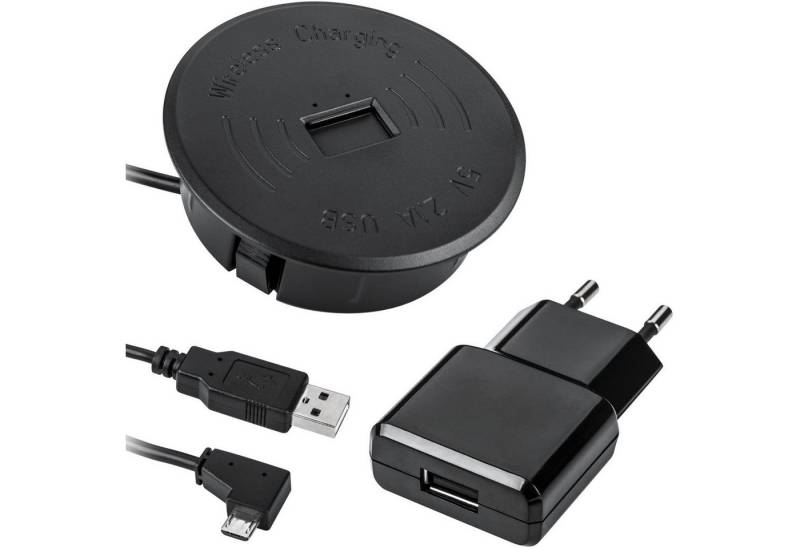 SO-TECH® Einbau Qi Wireless Charger Induktion Ladegerät anthrazit Wireless Charger von SO-TECH®