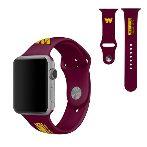 SOAR NFL Silikon-Uhrenarmband, 38 mm, Washington Commanders von SOAR