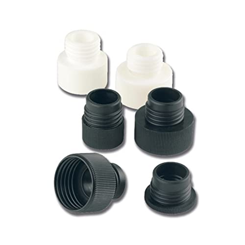 Socorex Polytetrafluorethylen/Polypropylen Gewindeadapter für Calibrex 520 Dispenser, GL 40 Gewindegröße, 40mm Durchmesser, Schwarz von SOCOREX