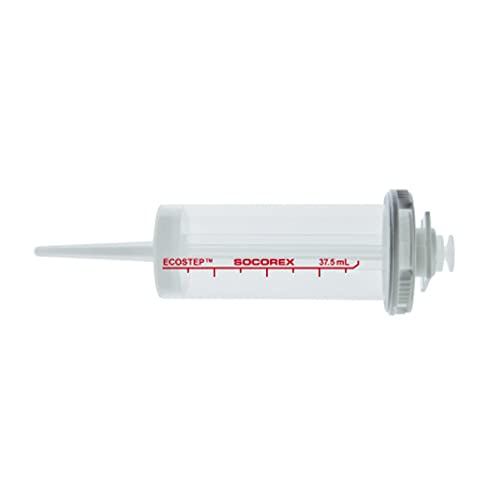 Socorex SR-0157 Ecostep Bioproof Spritzen für Rot Stepper 411, Steril, Einzeln, 37.5ml Kapazität, Transparent, 50 Stück von SOCOREX