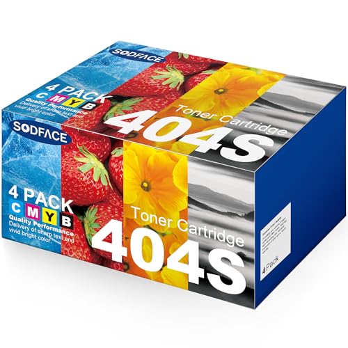 SODFACE CLT-P404C 404S Toner Kompatibel für Samsung CLT-K404S für Xpress C480FW C430W C48X C480W C430 C480 C480FN C43X CLT-K404S CLT-C404S CLT-Y404S CLT-M404S (Schwarz Cyan Gelb Magenta, 4er-Pack) von SODFACE