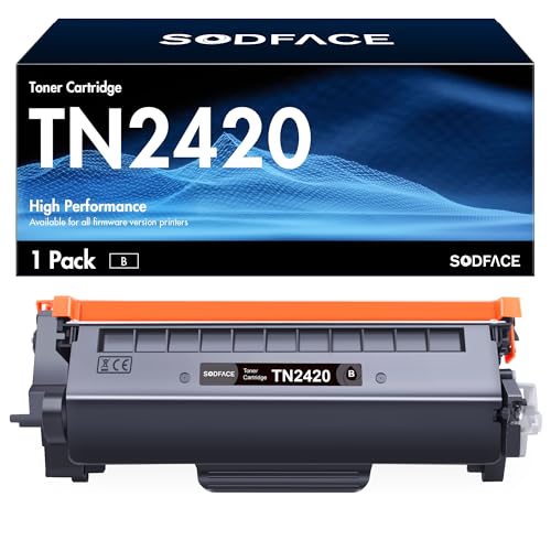 SODFACE TN2420 TN2410 Toner Kompatibel für Brother TN2420 TN2410 Toner für Brother MFC L2710DW MFC-L2710DW MFC-L2710DN HL-L2350DW DCP-L2530DW HL-L2375DW MFC-L2750DW MFC-L2730DW (Schwarz, 1er-Pack) von SODFACE