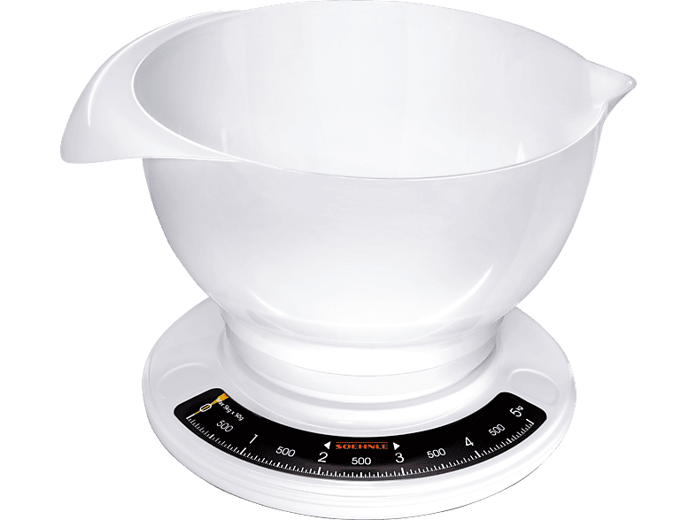 SOEHNLE 65054 Culina pro Küchenwaage, Max. Tragkraft: 5 kg, Standwaage von SOEHNLE