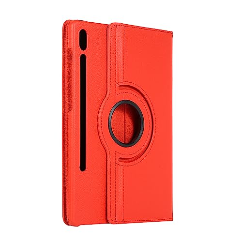 360 drehbare Tablet-Hülle kompatibel mit Samsung Galaxy Tab S7 FE S7 S8 Plus 12,4 Zoll S8 Ultra Flip Stand Cover Funda (Color : Red, Size : for Tab S7 Fe 12.4 inch) von SOENS