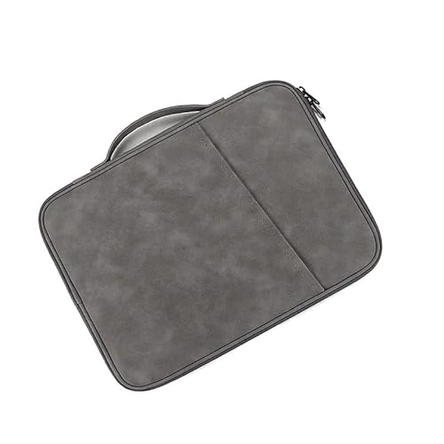Ärmelhandtasche Geeignet for Huawei Matepad Pro 13.2 12.2 Air 12 11.5S SE 11 10.8 12X Reißverschluss 8-13 Zoll Stoßfeste Tragetasche(Leather Gray,MatePad SE 11) von SOENS