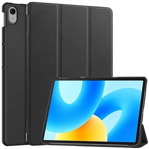 Dreifach klappbarer Ständer, magnetische Smart-Shell, geeignet for Huawei MatePad 11,5 Zoll 2023 BTK-W09 Tablet-Hülle (Color : Black, Size : for MatePad 11.5 2023) von SOENS
