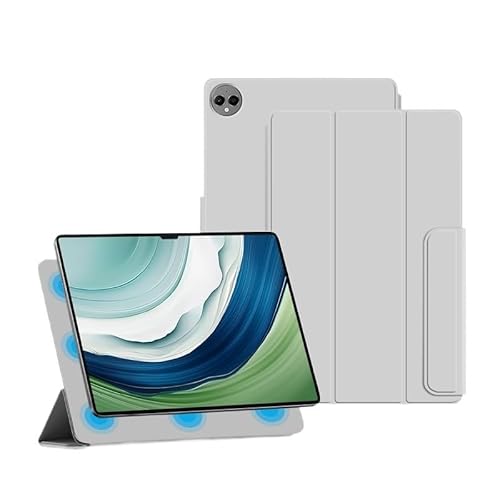 Geeignet for Huawei MatePad Pro 13,2 Zoll PCE-W30 2023 Fall Ultra-dünne Smart Stand Starke Magnetische Abdeckung Tablet Fall (Color : Gray) von SOENS