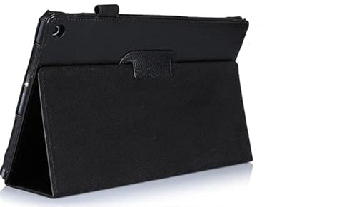 Klappbare PU-Leder-Ständer-Tablet-Hülle, kompatibel mit Sony Xperia Tablet Z Z1 10.1 "SGP311 SGP312 SGP321 (Color : Black) von SOENS