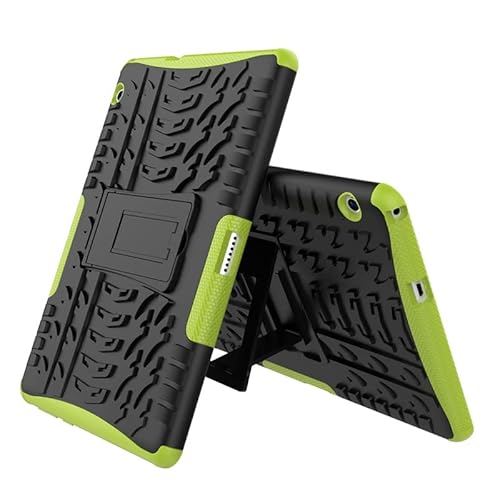 Kompatibel mit Huawei Mediapad T3 10 Hülle T3 9.6 AGS-L09/L03/W09 Panzerhülle Tablet TPU+PC stoßfeste Standabdeckung (Color : Green, Size : for Huawei T3 10) von SOENS